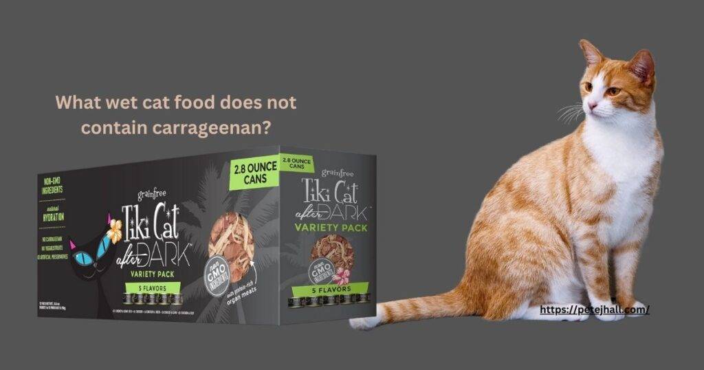 What wet cat food does not contain carrageenan?